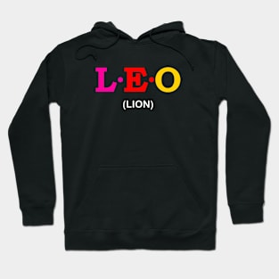 Leo - Lion. Hoodie